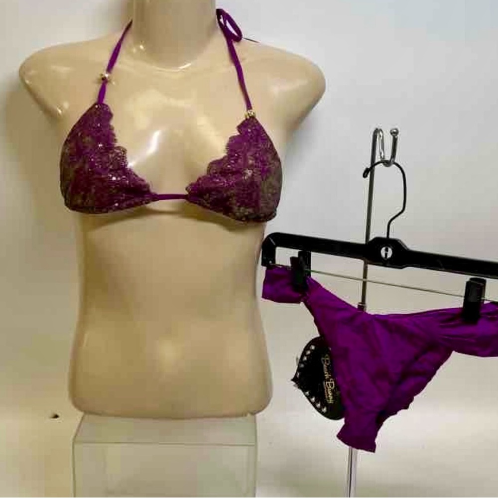 New Beach Bunny Purple Bikini Set